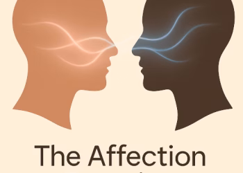 A clean illustration demonstrating an actionable step for affection: two people in a sustained hug, which releases the bonding hormone oxytocin and rebuilds connection.