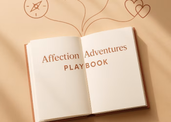An illustration of a glass 'Adventure Jar' filled with activity ideas on slips of paper, a tool for couples to gamify their connection.